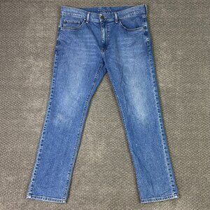 Mott and Bow Slim Bens Benson Jeans Men's 35 x 30 Fits 37.5 x 29.5 Blue Stretch